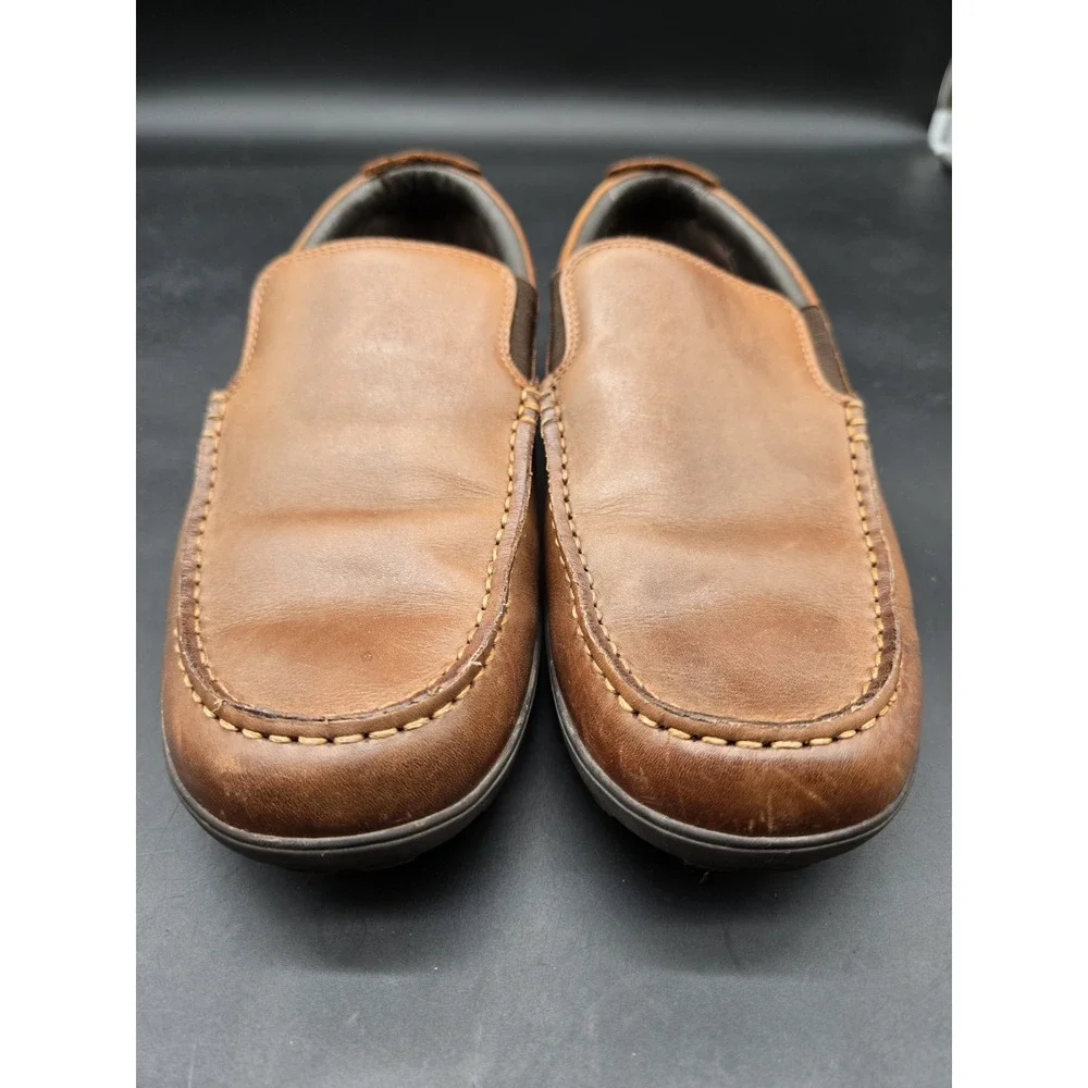 Cole Haan Tucker Venetian Men Leather Slip On Loafer Tan Brown C25768 Size 9
